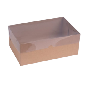 CAIXA DE ACETATO C/T TRANSPARENTE 25X16X10 RET KRAFT C/5 UNIDADES