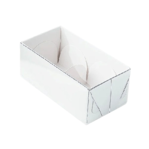  CAIXA P/ 1 BRIGADEIRO C/T TRANSPARENTE  BRANCO 9X4,5X4,5 C/10 UNIDADES