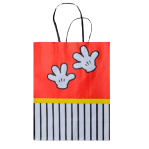 SACOLA PAPEL KRAFT BRANCO BOTAO 17,5X8,5X21,5 C/10