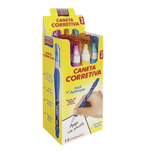 CANETA CORRETIVA 4ML CX C/12 - KAZ
